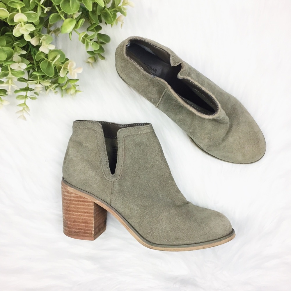 Urban Outfitters Green Ankle Boots SZ 8